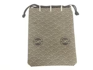 甲州印伝　印傳屋　波模様男物信玄袋